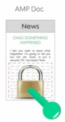 Use the document key to encrypt premium content.