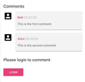 Login button