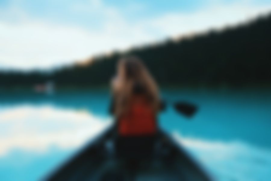 A blurry image about canoeing